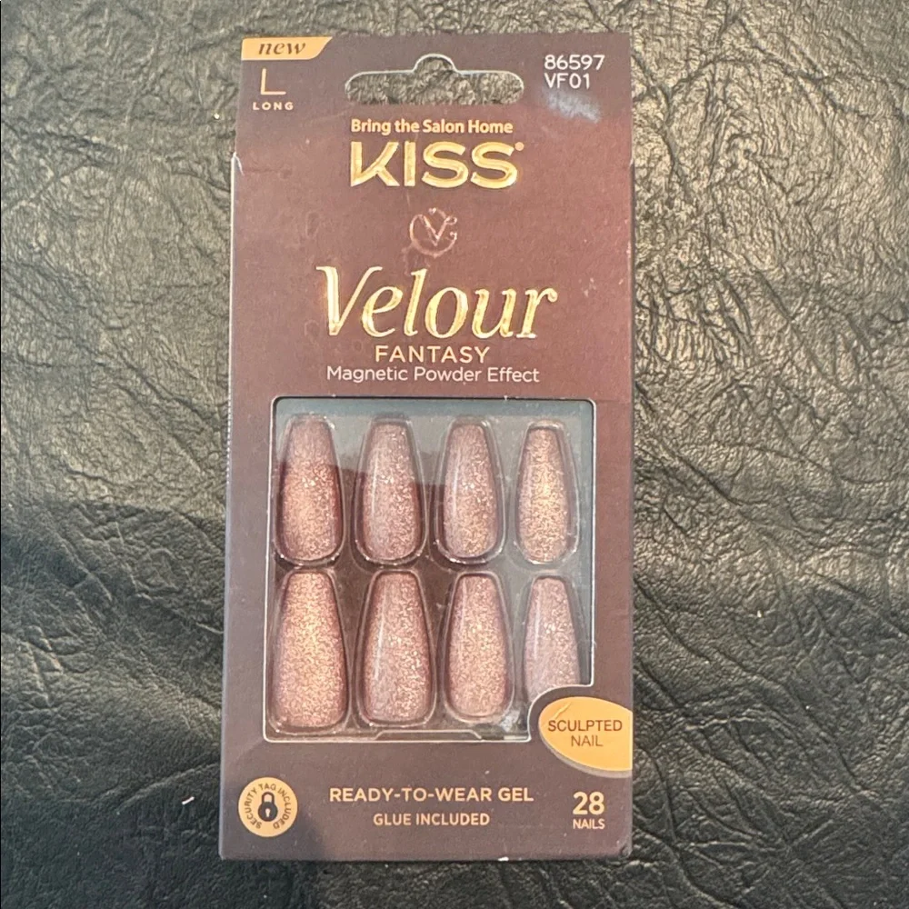 Kiss soft, shimmering pink, Press-On Nails, NEW